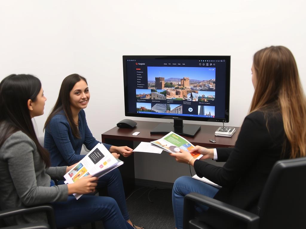 Education consultant advising international students about studying in Cyprus Education consultant advising international students about studying in Cyprus