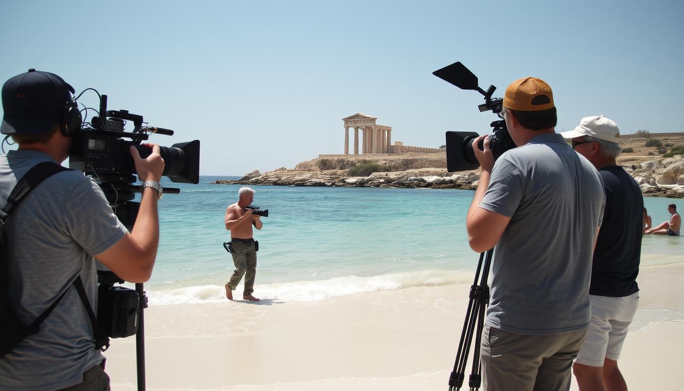 Professional film production in Cyprus landscapes