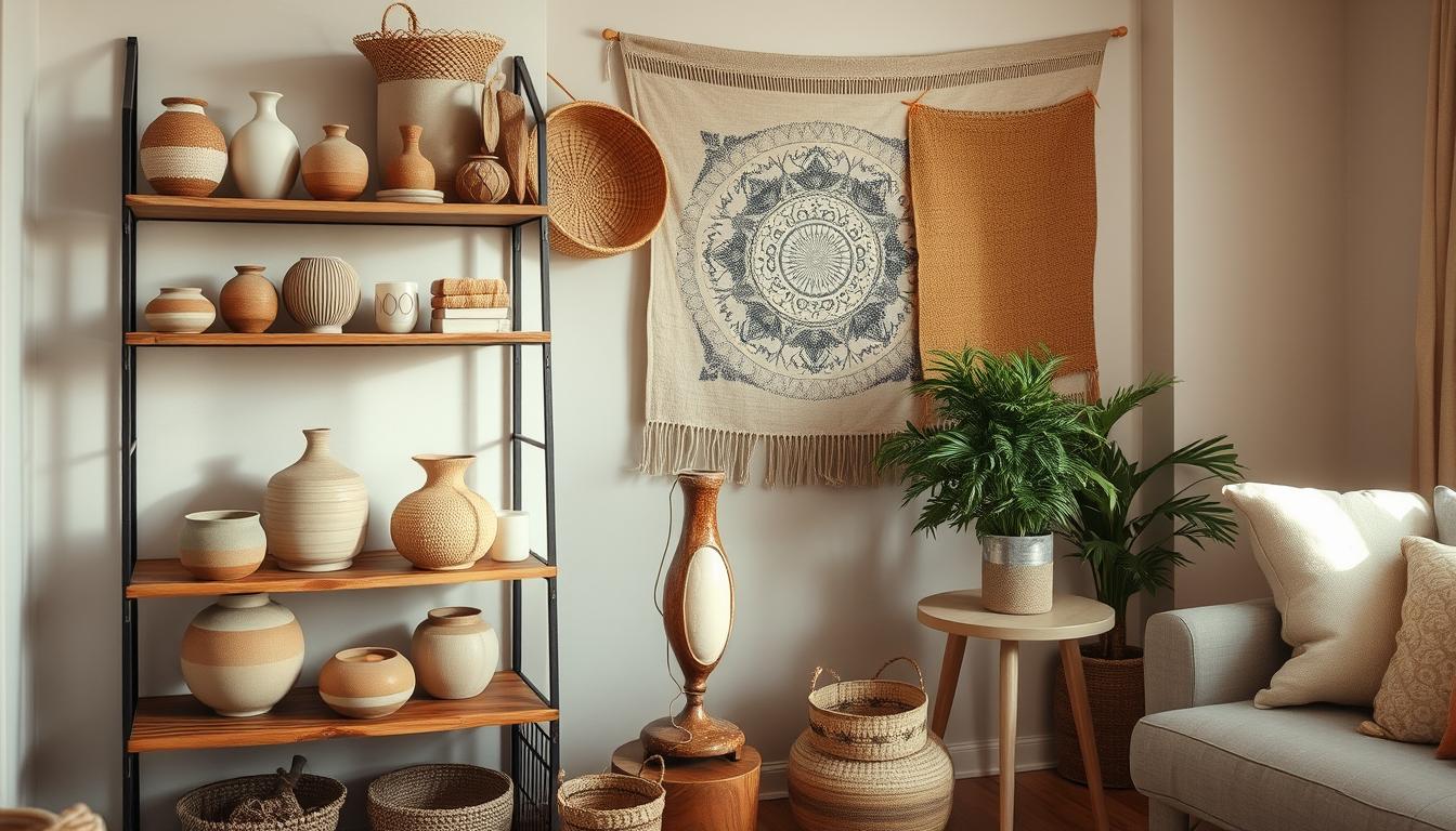 Artisanal home goods showing unique home décor